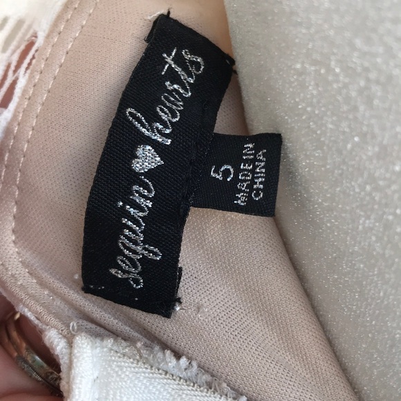 White lace formal cocktail dress size 5 - Picture 11 of 11